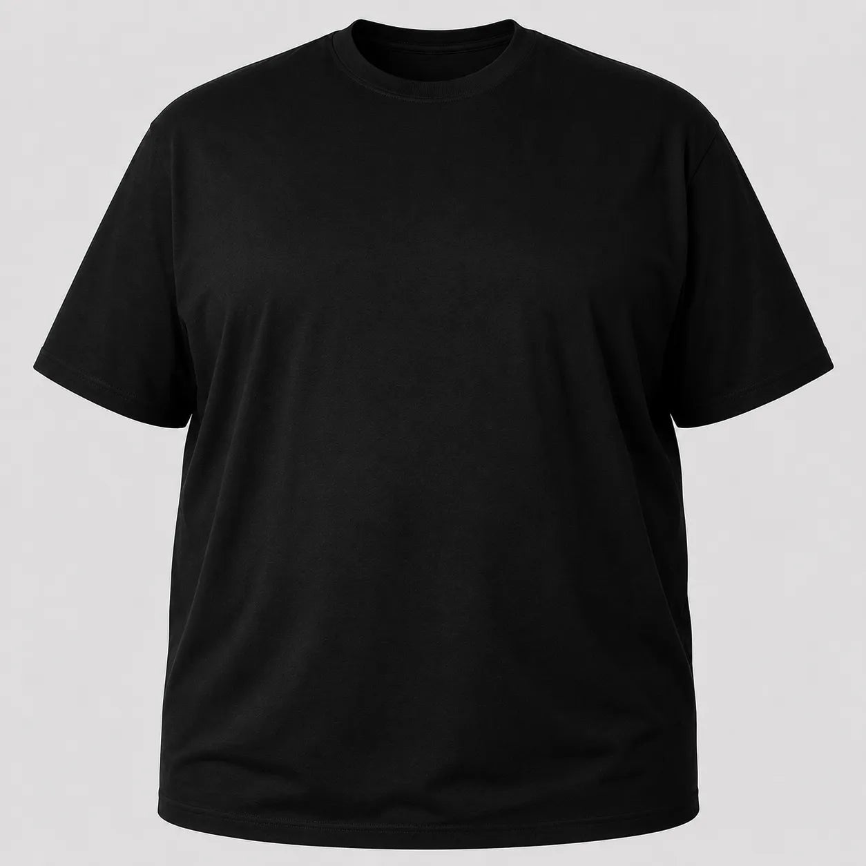Camiseta Plus Size 100% algodão Fio 30.1 - Preto
