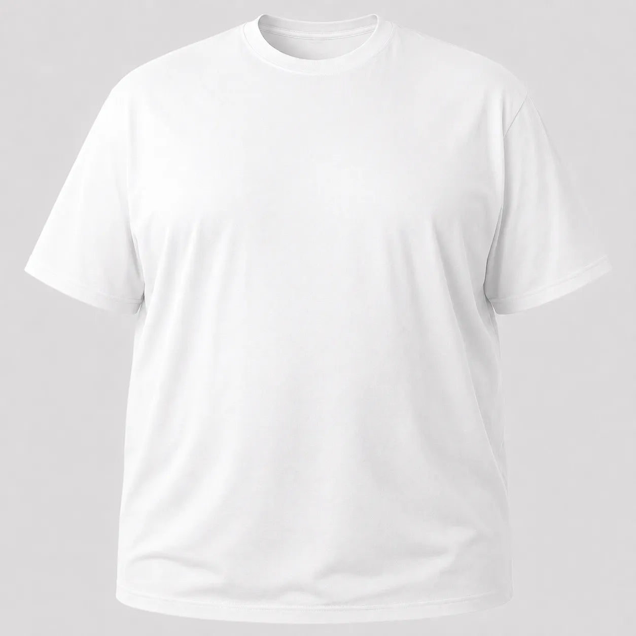 Camiseta Plus Size 100% algodão Fio 30.1 - Branco