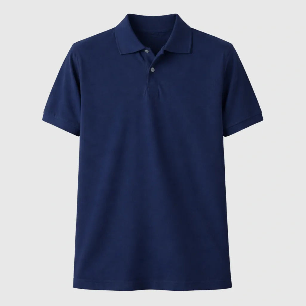 Camiseta Polo Feminina - Azul Marinho