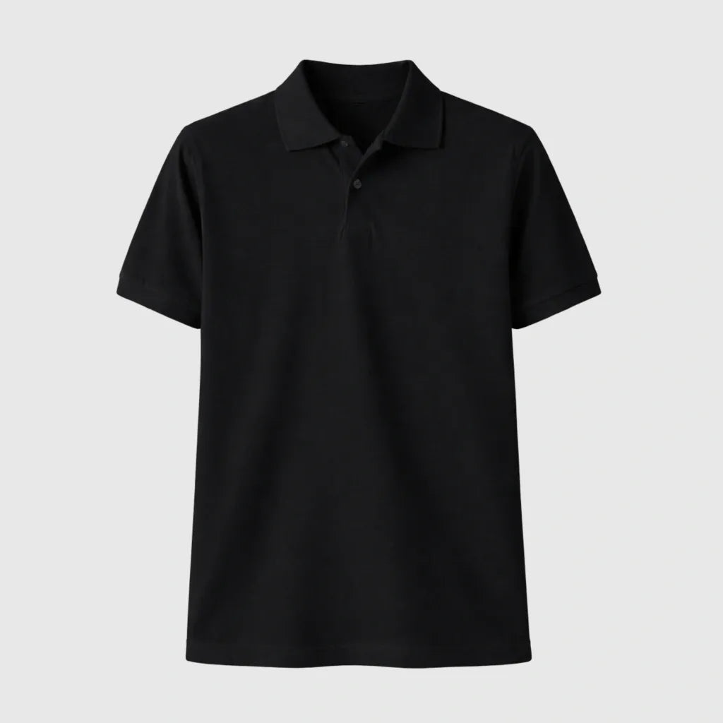 Camiseta Polo Masculina - Preto