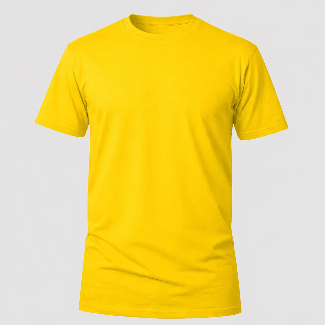 Camiseta Básica 100% algodão Fio 30.1 - Amarelo Bandeira
