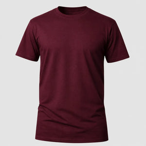 Camiseta Básica 100% algodão Fio 30.1 - Bordô