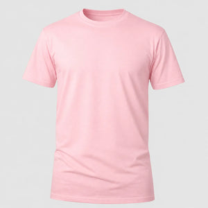 Camiseta Básica 100% algodão Fio 30.1 - Rosa Bebê