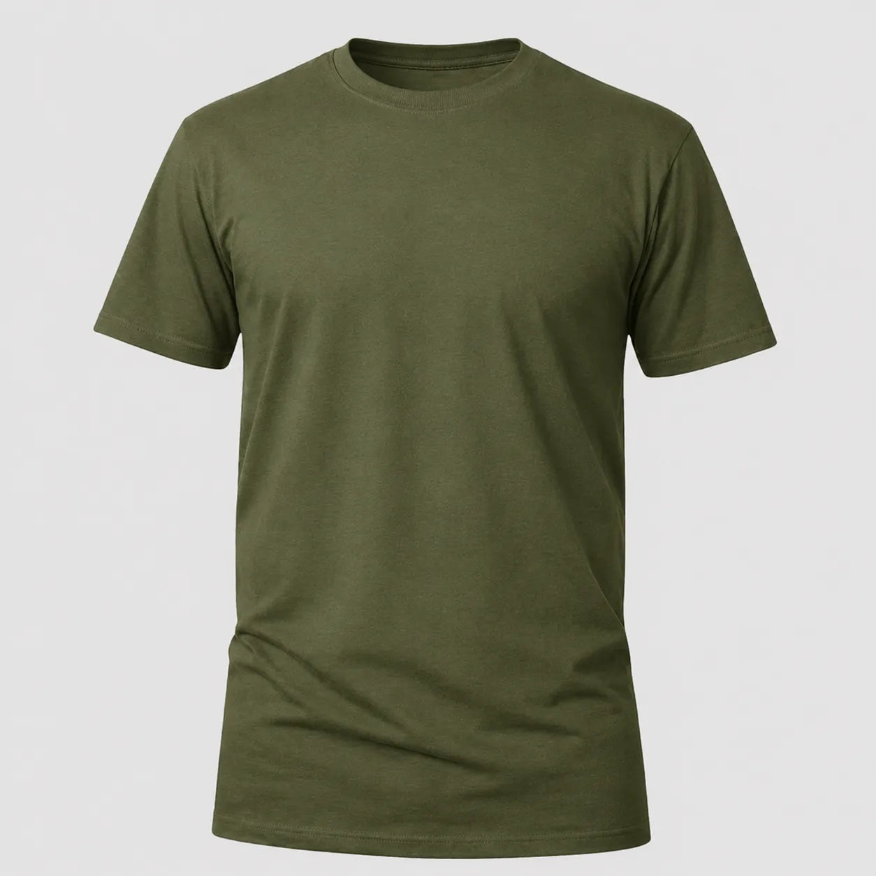 Camiseta Básica 100% algodão Fio 30.1 - Verde Militar