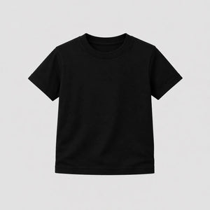 Camiseta Infantil 100% algodão Fio 30.1 - Preto