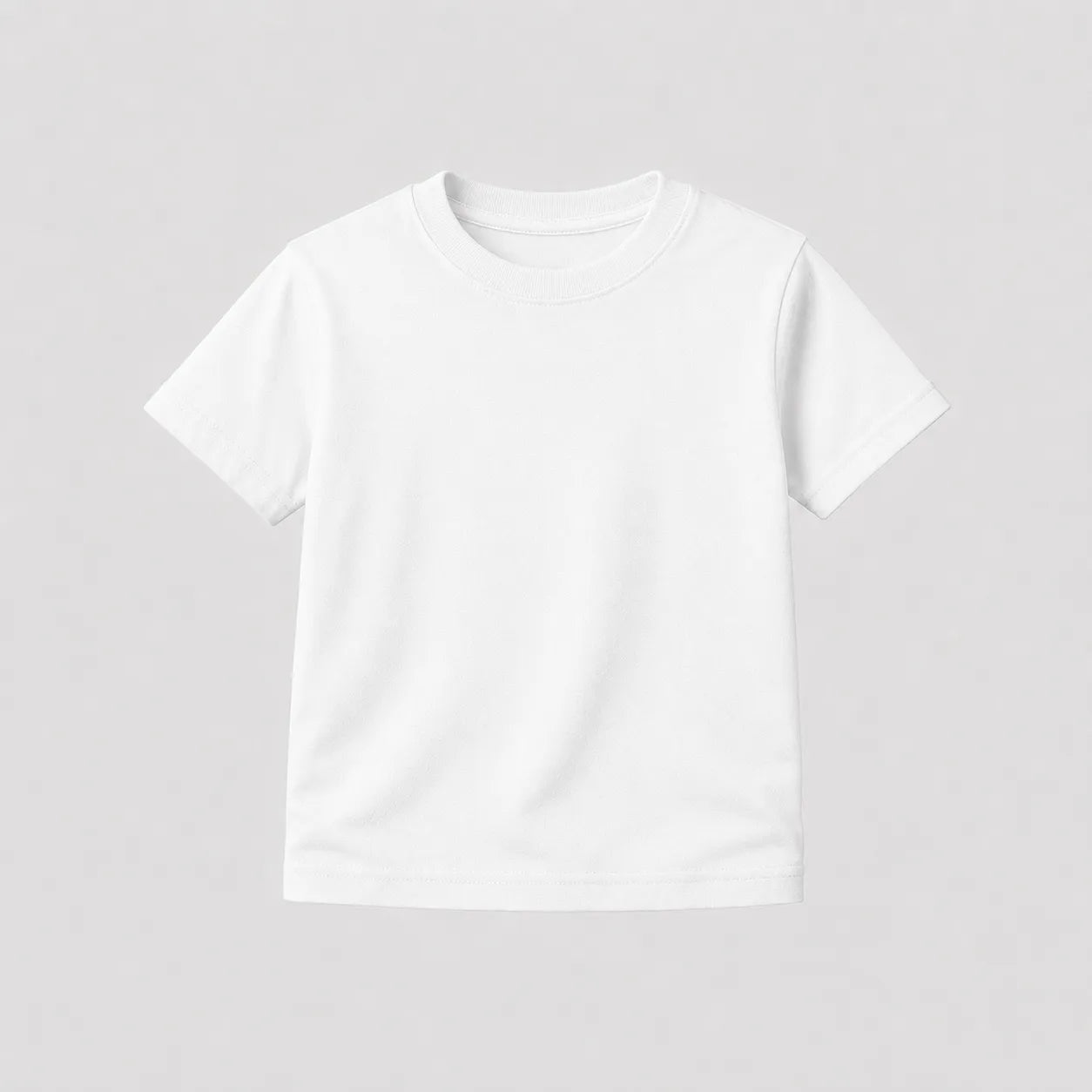 Camiseta Infantil 100% algodão Fio 30.1 - Branco