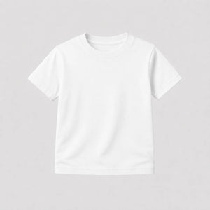 Camiseta Infantil 100% algodão Fio 30.1 - Branco