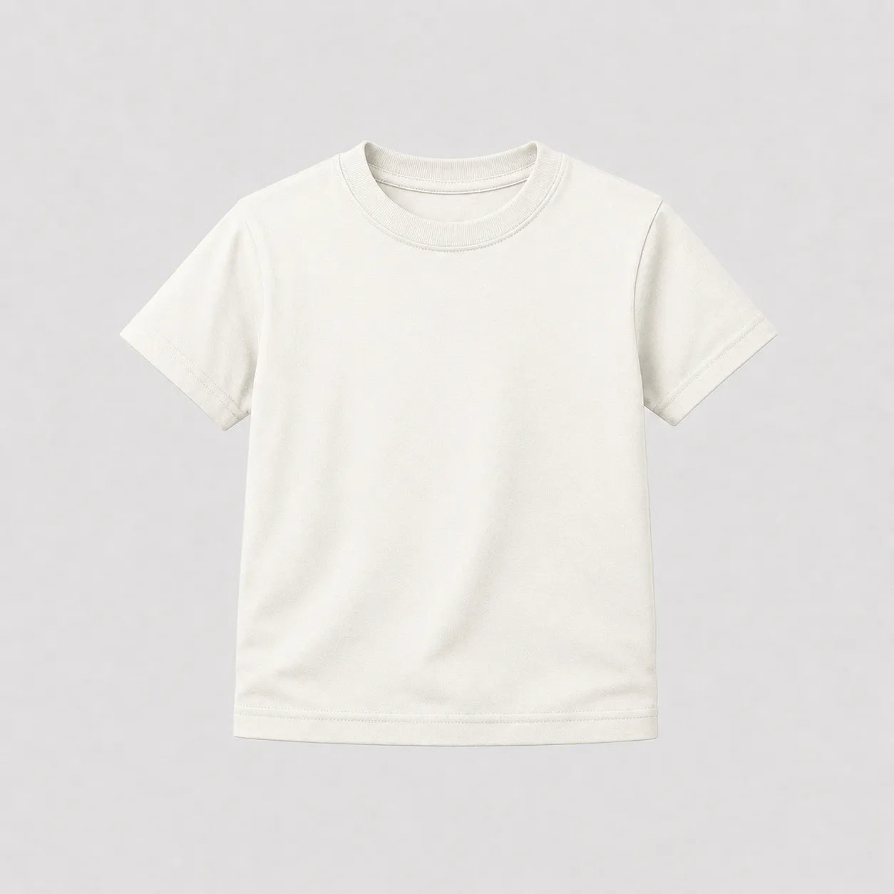 Camiseta Infantil 100% algodão Fio 30.1 - Off White