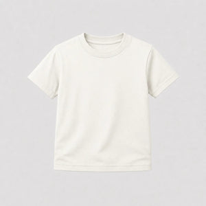 Camiseta Infantil 100% algodão Fio 30.1 - Off White
