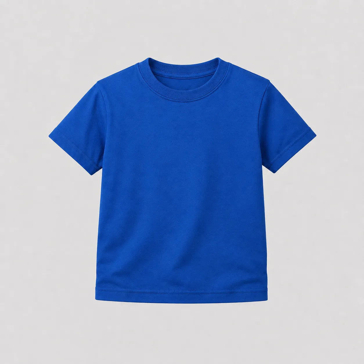 Camiseta Infantil 100% algodão Fio 30.1 - Azul Royal