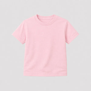Camiseta Infantil 100% algodão Fio 30.1 - Rosa Bebê