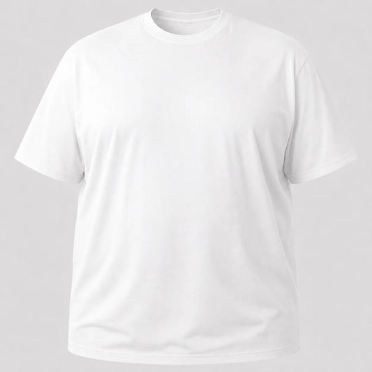 Camiseta Plus Size 100% algodão Fio 30.1 - Branco
