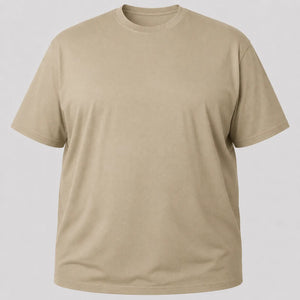 Camiseta Plus Size 100% algodão Fio 30.1 - Caqui