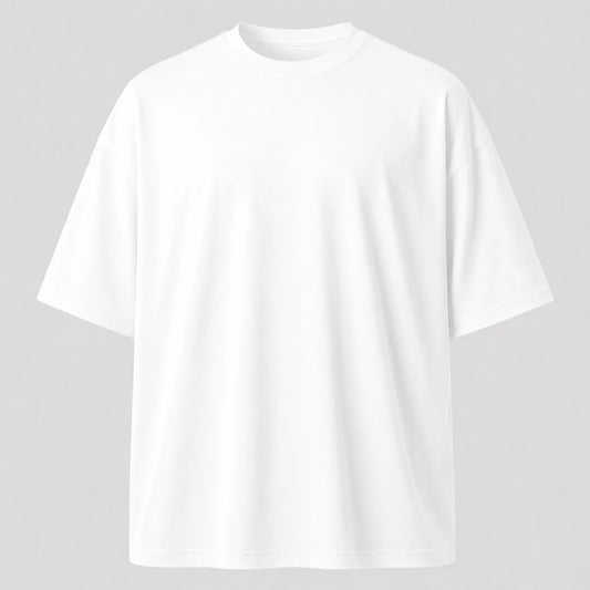 Camiseta Oversized 100% Algodão - Branco
