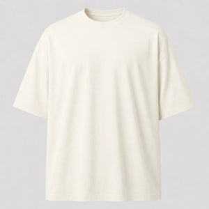 Camiseta Oversized Suedine - Off White