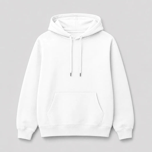 Blusa Moletom Canguru - Branco