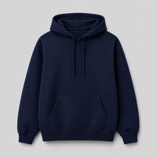Blusa Moletom Canguru - Azul Marinho
